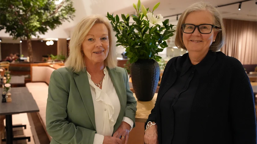 Cecilia Fahlberg och Åsa Kjellberg Kahn.