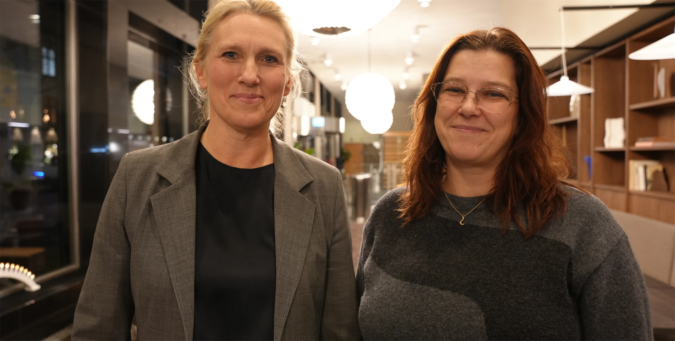 Anna Vargö, förhandlingschef på Gröna arbetsgivare, och Ulrika Nilsson, avtalssekreterare på Seko.