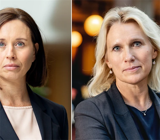 Anna Freij, förhandlingschef på Grafiska Företagen, och Anna Vargö, förhandlingschef på Gröna arbetsgivare.